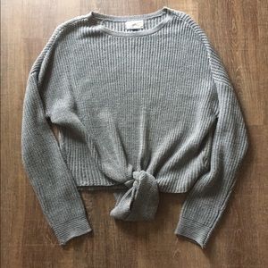 Universal Thread Tie Front Bat Wing Sweater